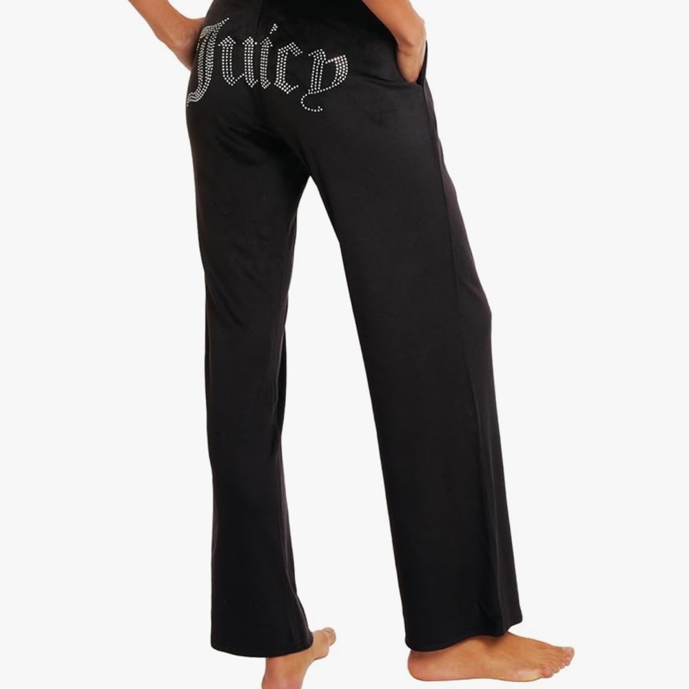 Juicy Couture Black Rhinestone Pants